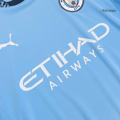 Manchester City Home  Soccer Jersey Kit(Jersey+Shorts) 2024/25 Top Soccer Jerseys Store