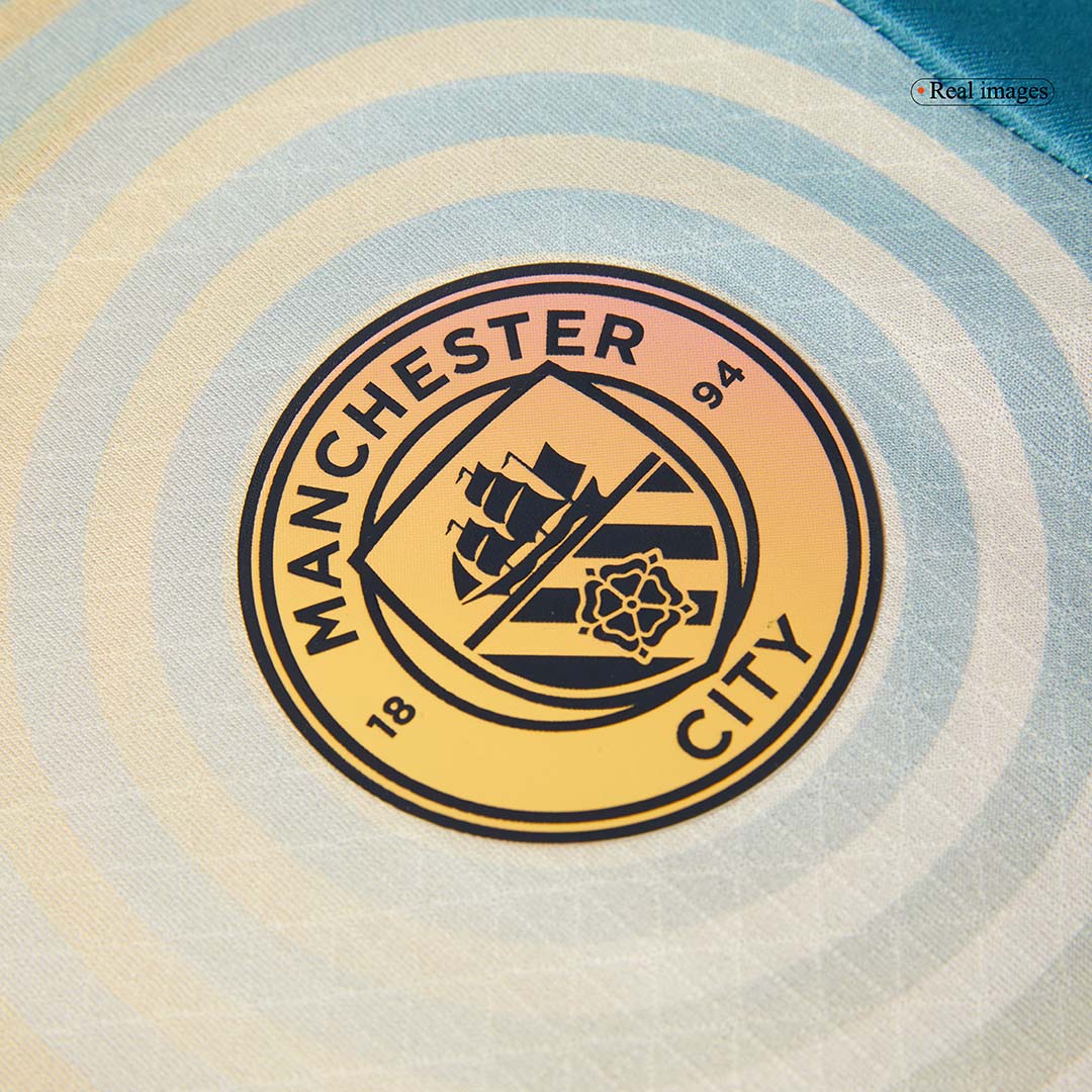 Player Version HAALAND #9 Manchester City Fourth Away  Soccer Jersey 2024/25- Definitely City (UCL) Top Soccer Jerseys Store