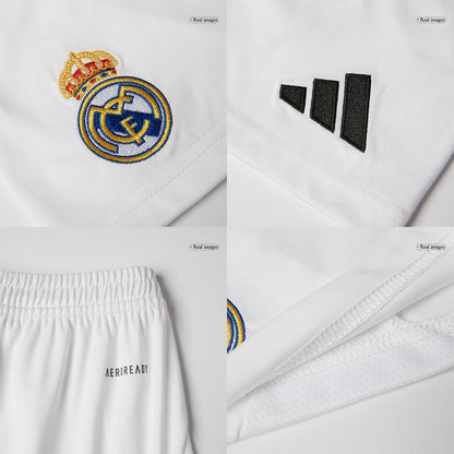 Kid's Real Madrid Home Soccer Jersey Kit(Jersey+Shorts+Socks) 2024/25 Top Soccer Jerseys Store