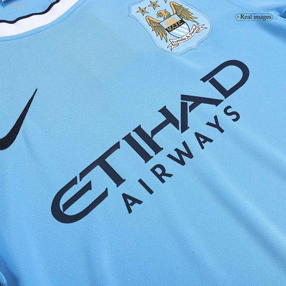 Retro 2013/14 Manchester City Home  Soccer Jersey Top Soccer Jerseys Store