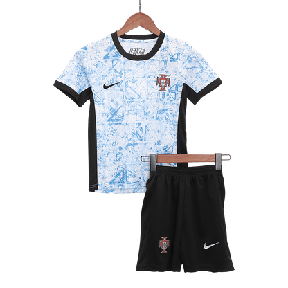 Kid's Portugal Away Kit(Jersey+Shorts) Euro 2024
