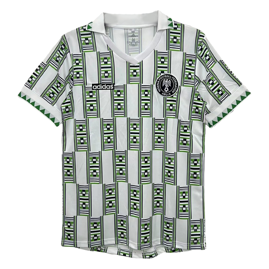 Retro 1994 Nigeria Away Soccer Jersey topsoccerjerseys.com
