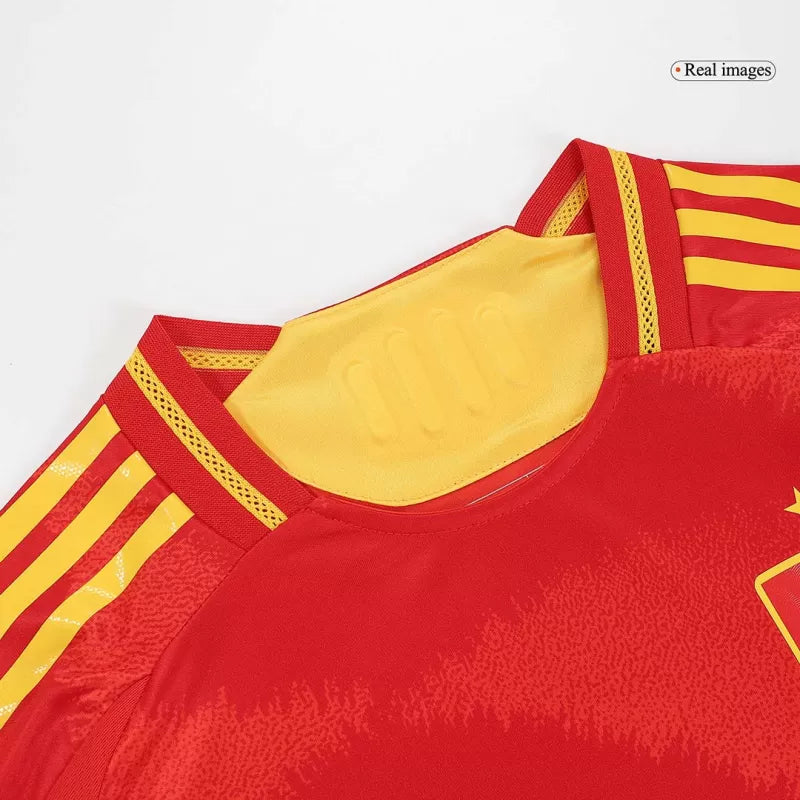 Player Version Spain Home Soccer Jersey Euro 2024