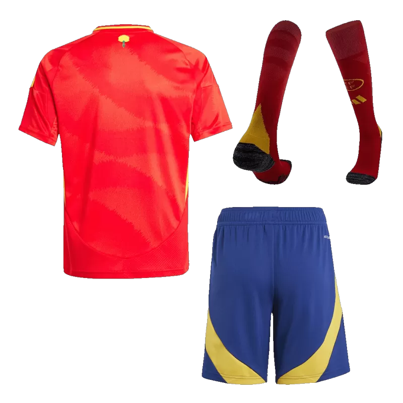 Kid's Spain Home Soccer Jersey Kit(Jersey+Shorts+Socks) 2024/25