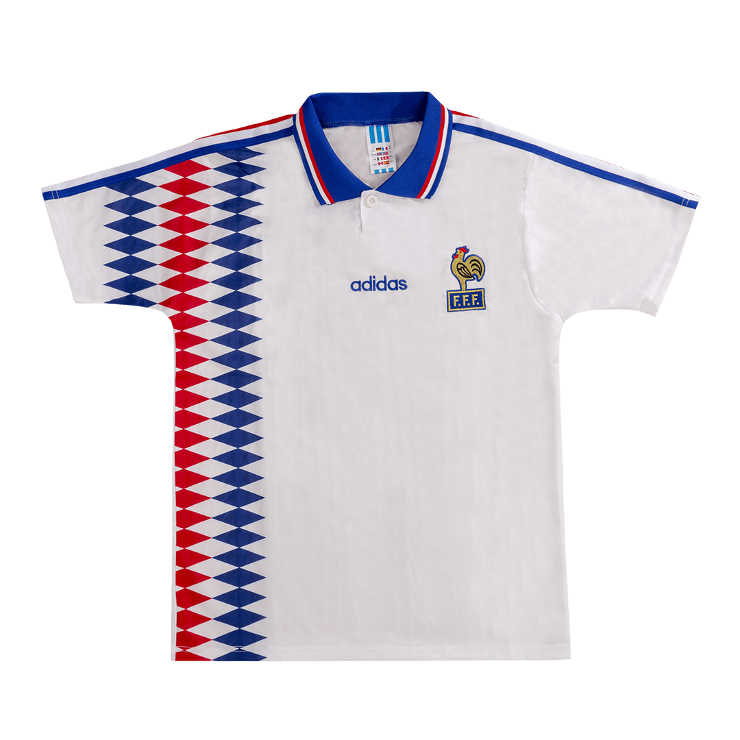 Retro 1994 France Away  Soccer Jersey Top Soccer Jerseys Store