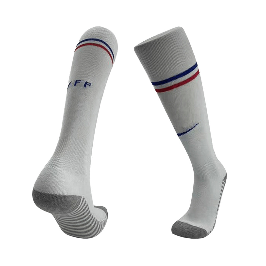 France Away Soccer Socks Euro 2024 For Adults