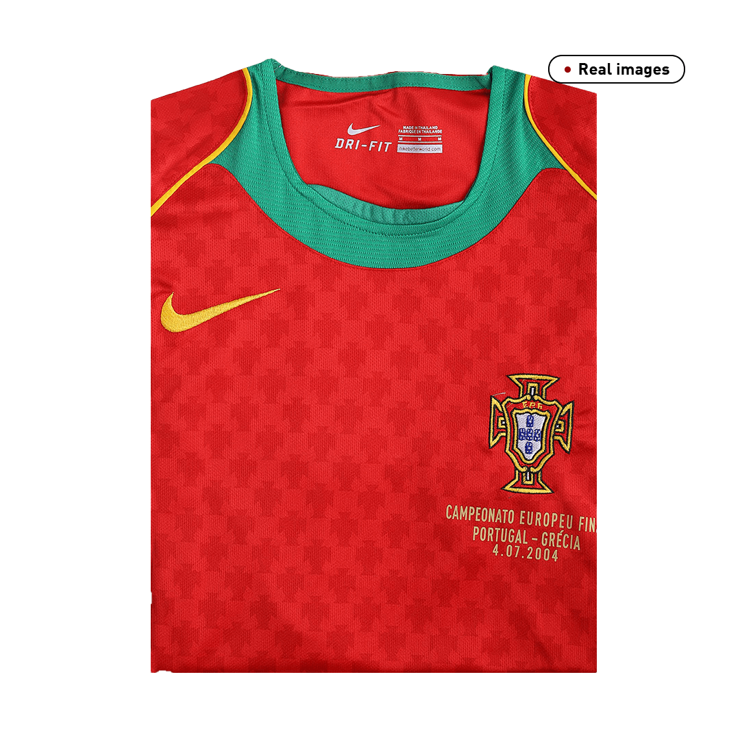 Portugal Home Retro Soccer Jersey 2004 - Euro Final