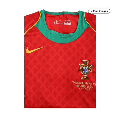 Portugal Home Retro Soccer Jersey 2004 - Euro Final