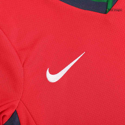 Kid's Portugal Home Jerseys Kit(Jersey+Shorts) Euro 2024