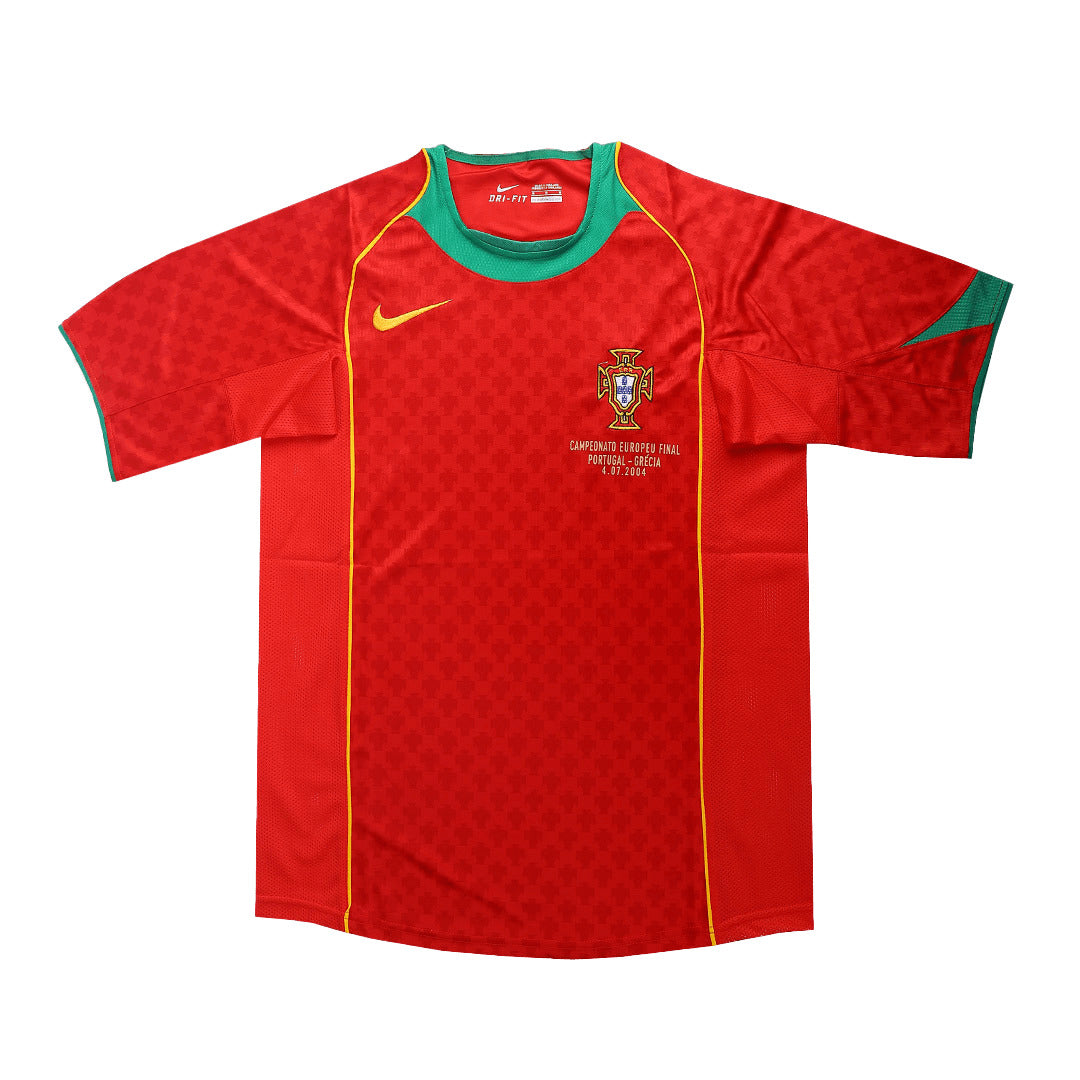 Portugal Home Retro Soccer Jersey 2004 - Euro Final