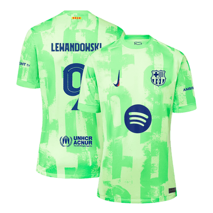 LEWANDOWSKI #9 Barcelona Third Away  Soccer Jersey 2024/25 - UCL?Spotify Logo Without Text? Top Soccer Jerseys Store