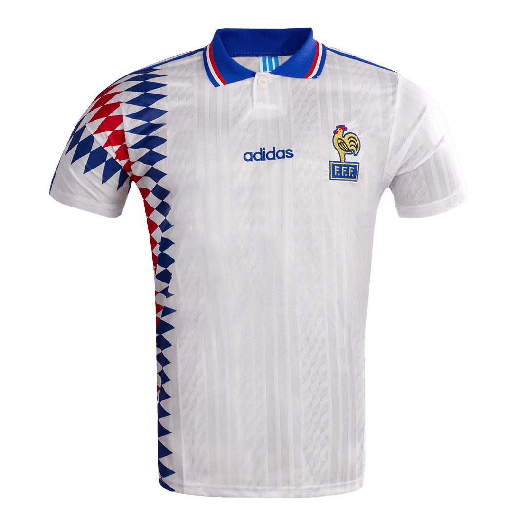 Retro 1994 France Away  Soccer Jersey Top Soccer Jerseys Store