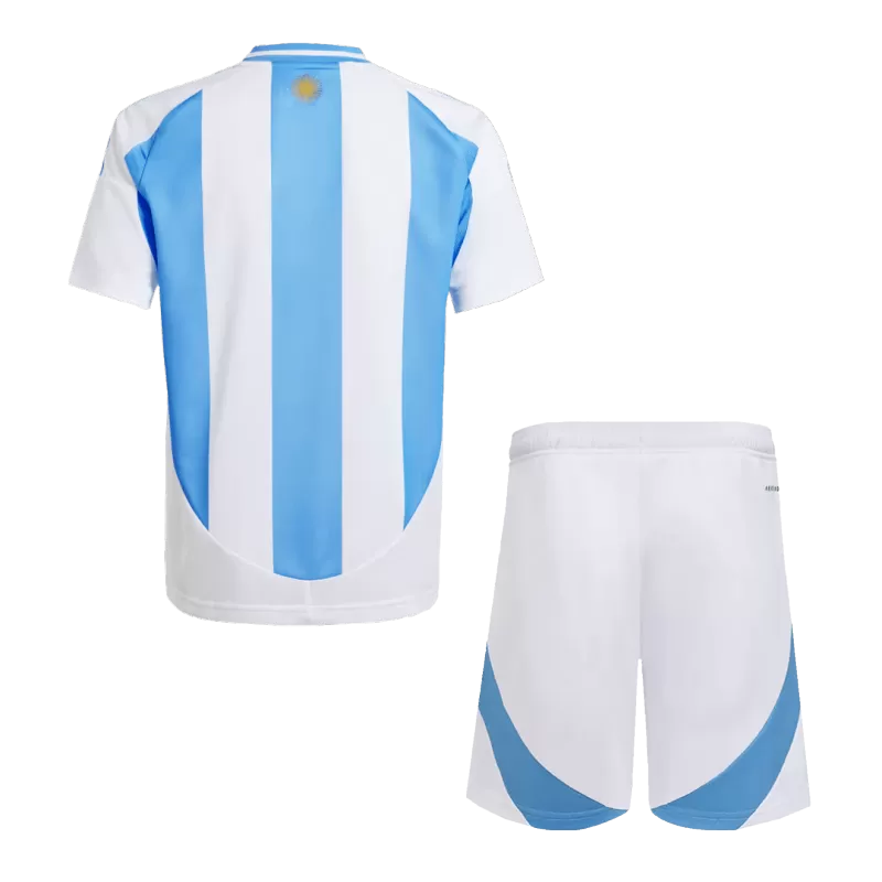 Argentina Home Kids Soccer Jerseys Kit Copa America 2024