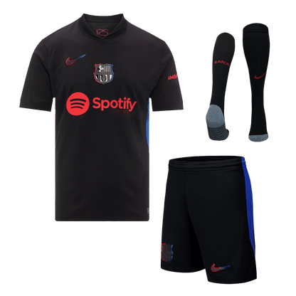 Barcelona Away  Soccer Jersey Kit(Jersey+Shorts+Socks) 2024/25 Top Soccer Jerseys Store