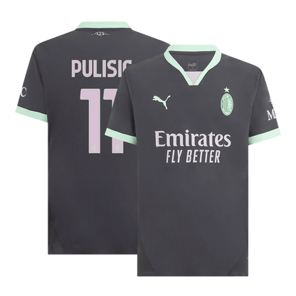 Player Version PULISIC #11 AC Milan Third Away  Soccer Jersey 2024/25 Top Soccer Jerseys Store