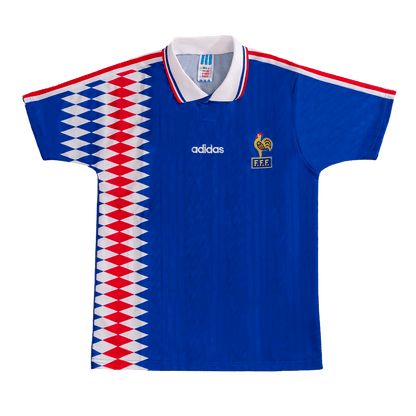 Retro 1994 France Home  Soccer Jersey Top Soccer Jerseys Store