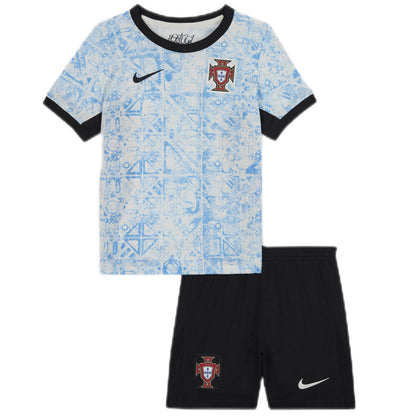 Kid's Portugal Away Kit(Jersey+Shorts) Euro 2024