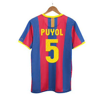 Retro PUYOL #5 2010/11 Barcelona Home  Soccer Jersey Top Soccer Jerseys Store
