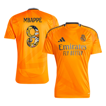 MBAPP? #9 Real Madrid Away  Soccer Jersey 2024/25 - Bear Champ Font Top Soccer Jerseys Store