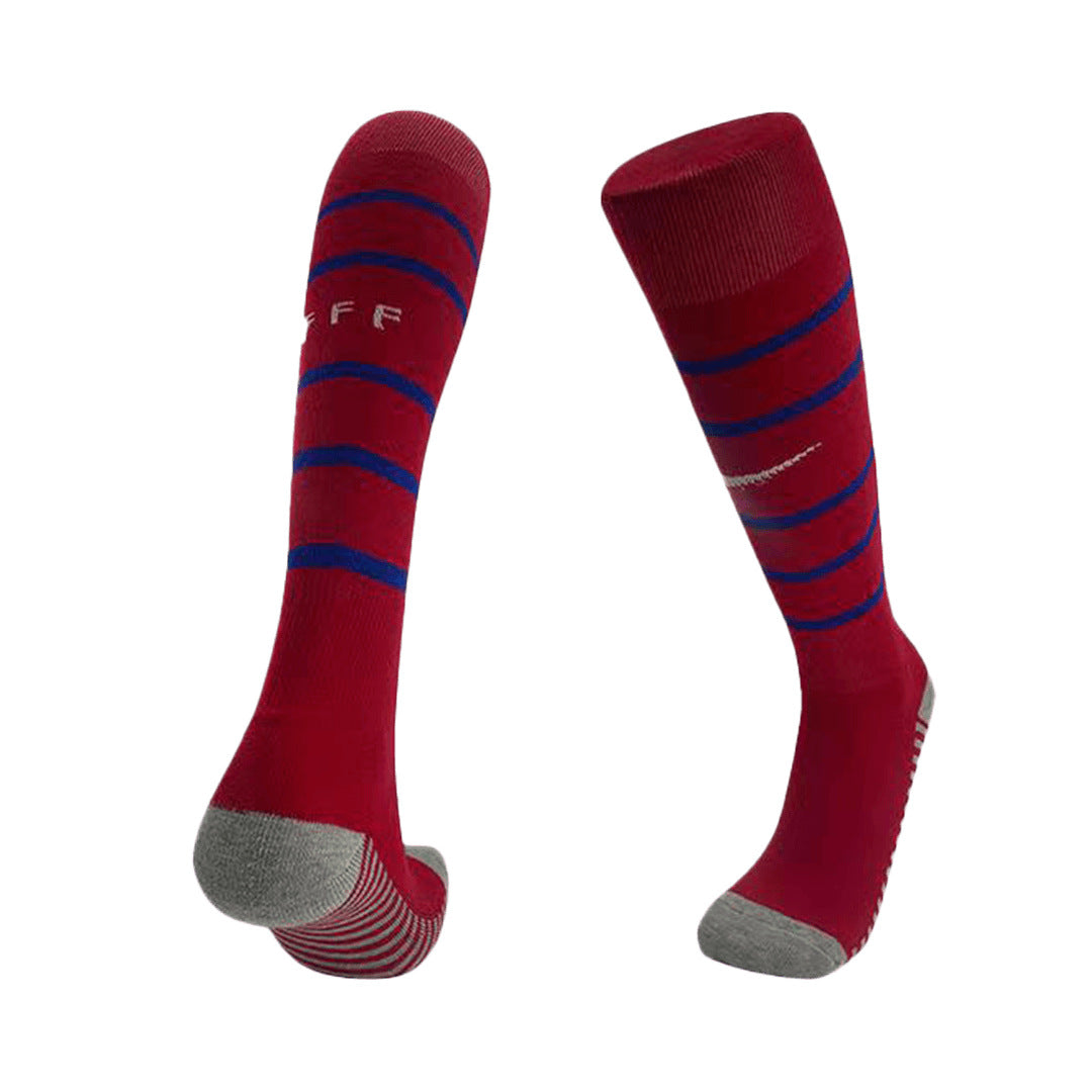 Kid's France Home Soccer Socks Euro 2024