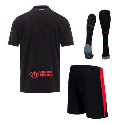 Barcelona Away  Soccer Jersey Kit(Jersey+Shorts+Socks) 2024/25- Spotify Logo Without Text Top Soccer Jerseys Store