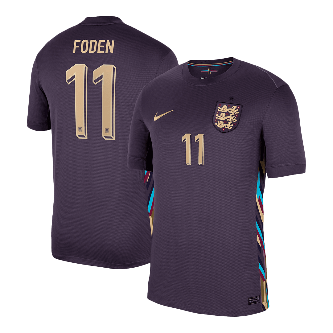 FODEN #11 England Away  Soccer Jersey Euro 2024 Top Soccer Jerseys Store