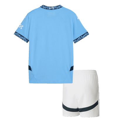 Kid's Manchester City Home  Soccer Jersey Kit(Jersey+Shorts) 2024/25 Top Soccer Jerseys Store