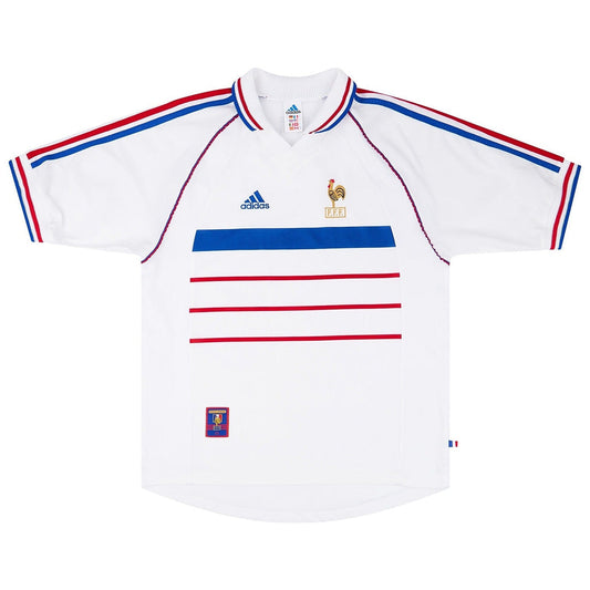 France Away Retro Soccer Jersey 1998