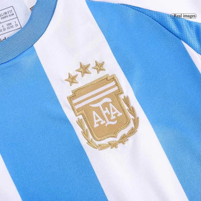 Argentina Home Kids Soccer Jerseys Kit Copa America 2024
