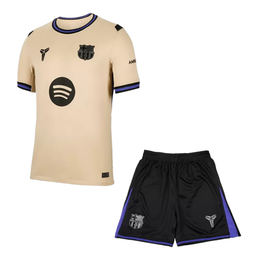 Barcelona Away Soccer Jersey Kit(Jersey+Shorts) 2025/26