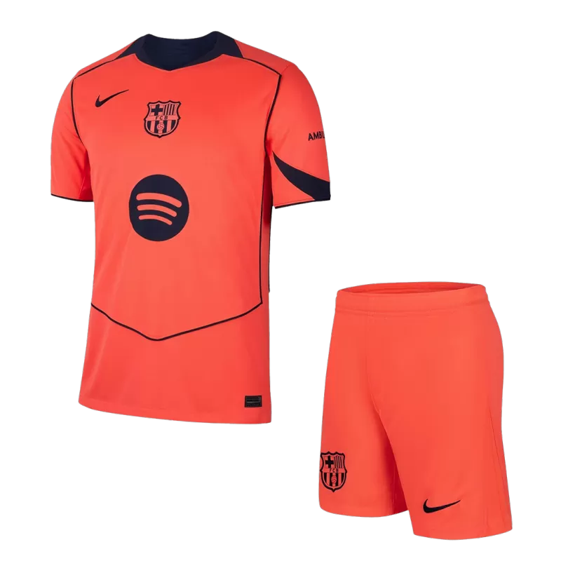 Barcelona Third Away Soccer Jersey Kit(Jersey+Shorts) 2025/26