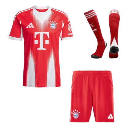 Bayern Munich Home Soccer Jersey Kit(Jersey+Shorts+Socks) 2025/26