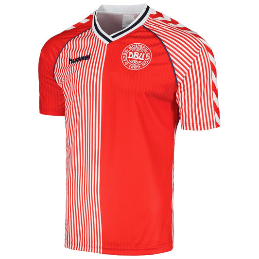 Denmark Home Soccer Jersey 1986 topsoccerjerseys.com