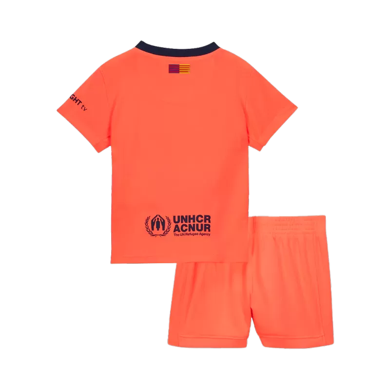 Kid‘s Barcelona Third Away Soccer Jerseys (Jersey+Short) Kit 2025/26