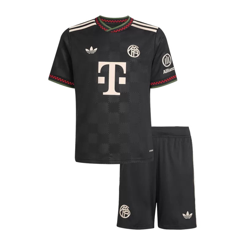 Kid's Bayern Munich Third Away Soccer Jersey Kit(Jersey+Shorts) 2025/26