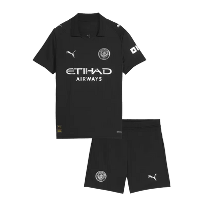 Kid's Manchester City Away Soccer Jersey Kit(Jersey+Shorts) 2025/26 Go Game Wear