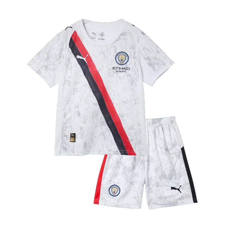 Kid's Manchester City KidSuper Soccer Jersey Kit(Jersey+Shorts) 2025/26