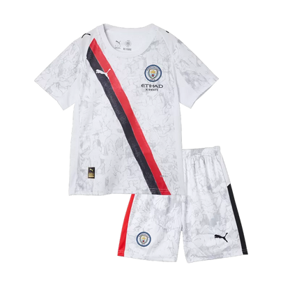 Kid's Manchester City KidSuper Soccer Jersey Kit(Jersey+Shorts) 2025/26
