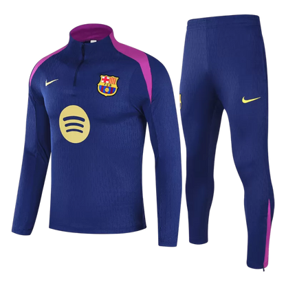 Kids Barcelona 1/4 Zip Training Kit (Jacket + Pants) 2025/26 - Navy