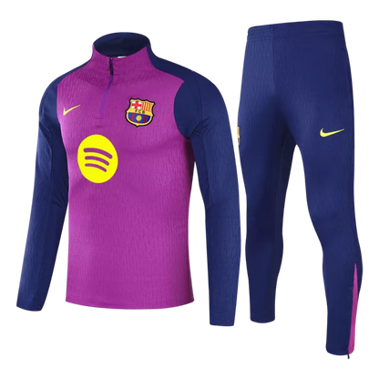 Kids Barcelona 1/4 Zip Training Kit (Jacket + Pants) 2025/26 - Purple