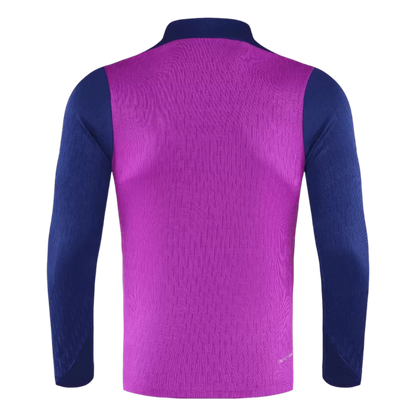 Kids Barcelona 1/4 Zip Training Kit (Jacket + Pants) 2025/26 - Purple