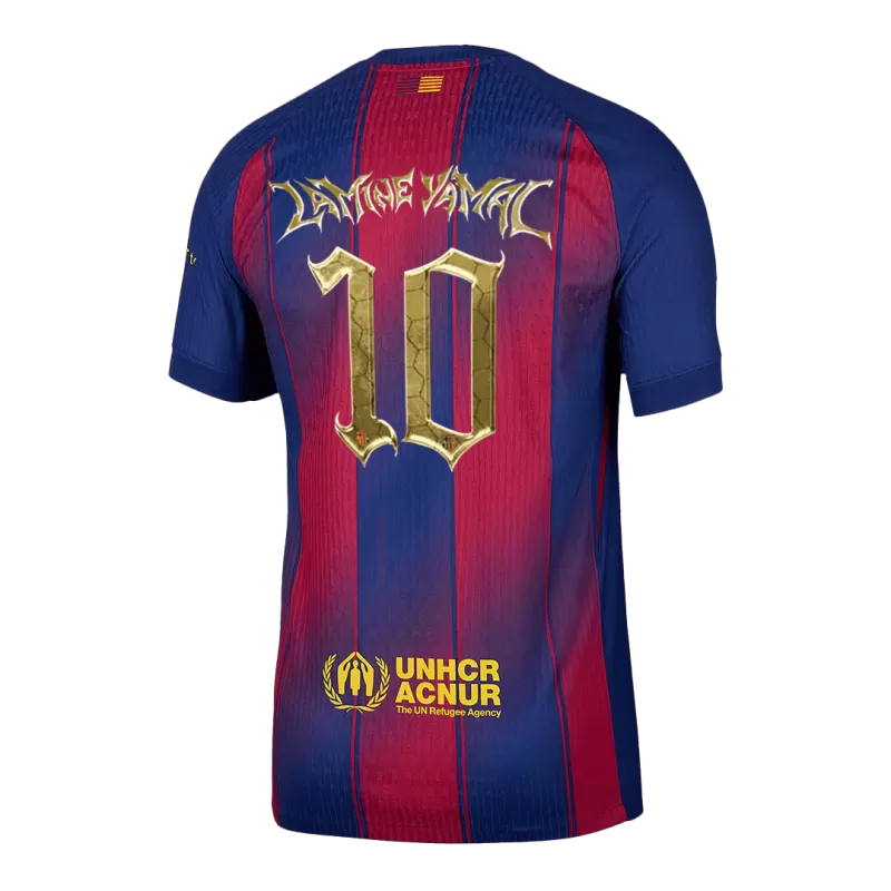 LAMINE YAMAL #10 Barcelona Home Soccer Jersey 2025/26- Kopa Trophy Edition