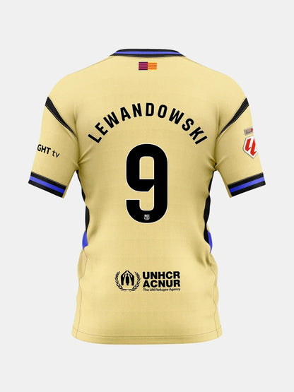 Player Version Barcelona x Kobe Bryant Lewandowski #9 Away 2025/26 Soccer Jersey - La Liga
