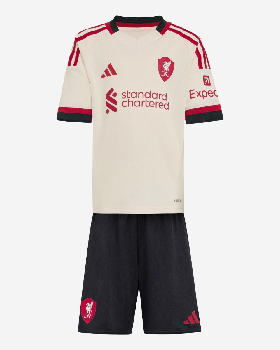 Liverpool Kids Away Soccer Jersey 2025/26 (Jersey+Shorts)