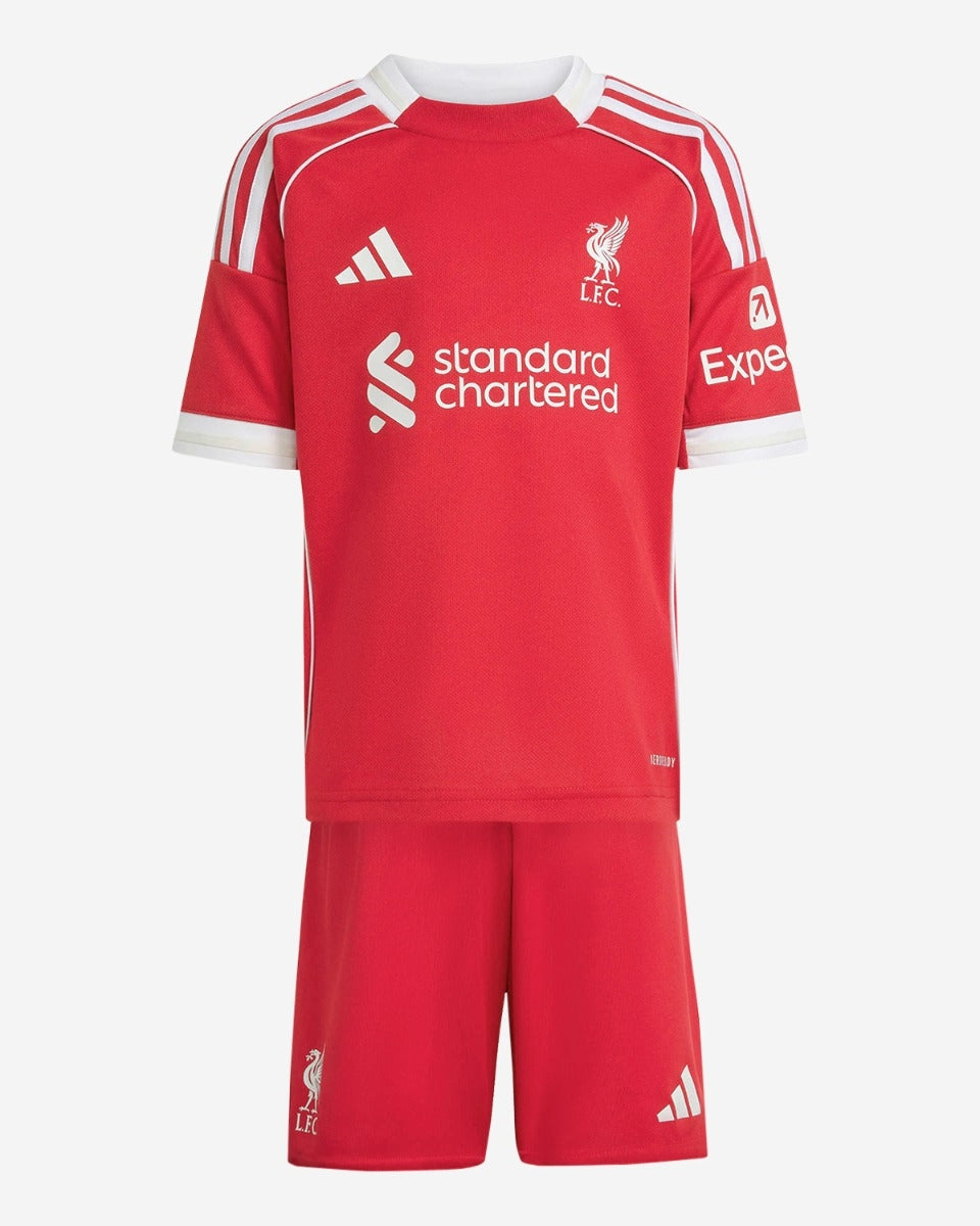 Liverpool Kids Home Soccer Jersey 2025/26 (Jersey+Shorts)