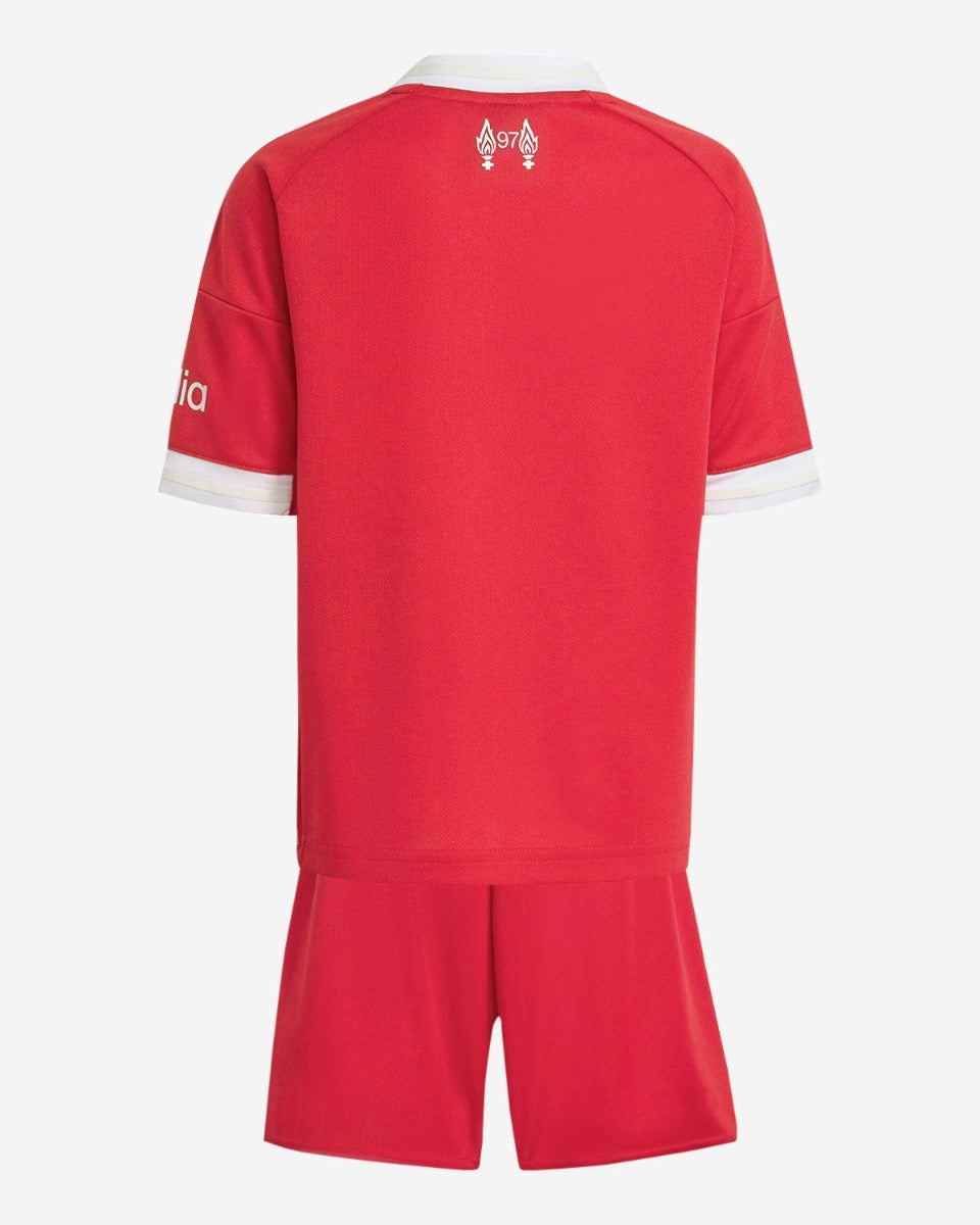 Liverpool Kids Home Soccer Jersey 2025/26 (Jersey+Shorts)