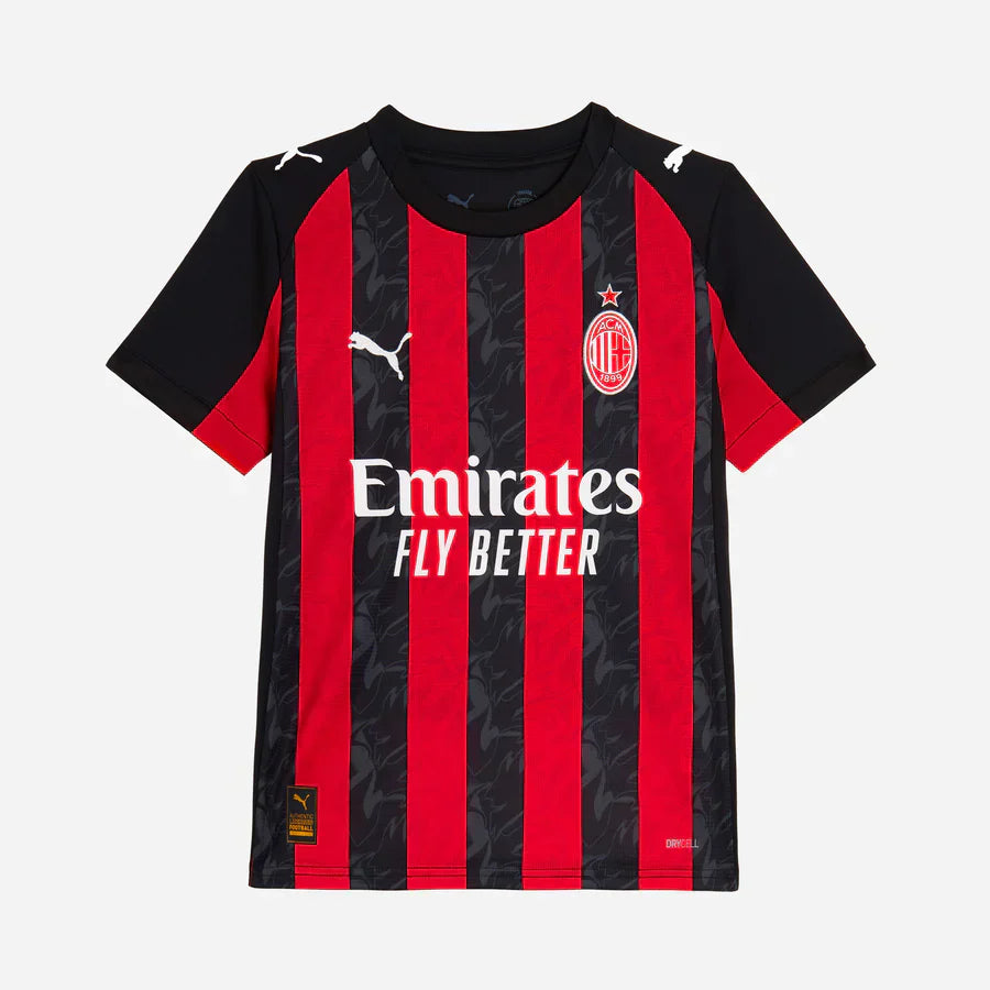 Kid's AC Milan Home  Soccer Jersey Kit(Jersey+Shorts) 2025/26