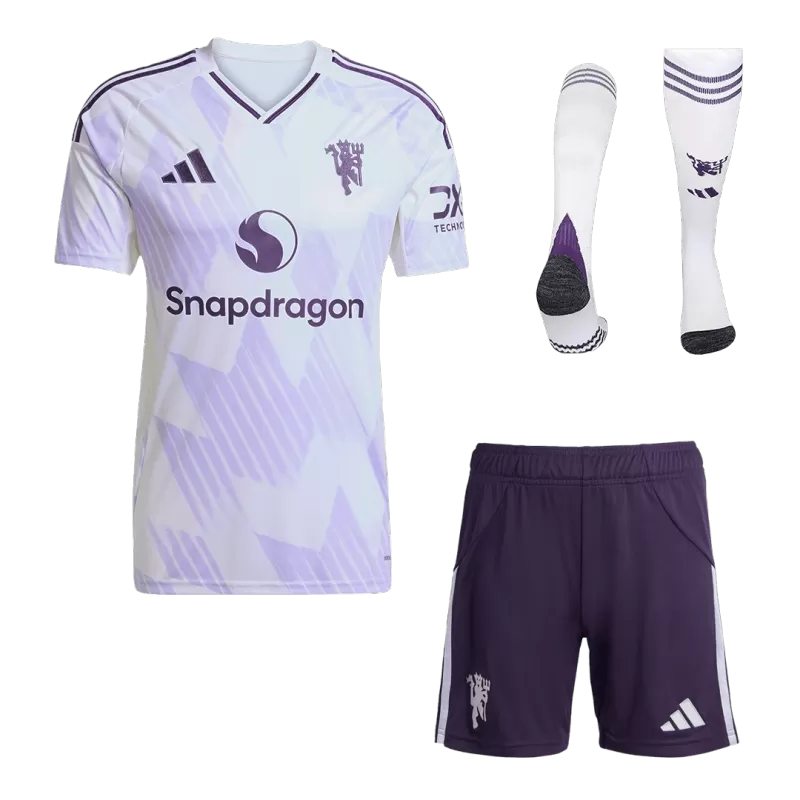 Manchester United Away Soccer Jersey Kit(Jersey+Shorts+Socks) 2025/26
