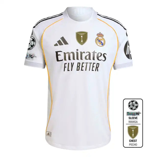 Player Version Real Madrid Home Soccer Jersey 2025/26