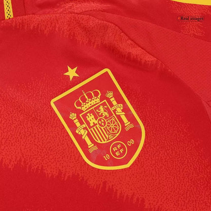 Player Version LAMINE YAMAL #19 Spain Home Soccer Jersey Euro 2024